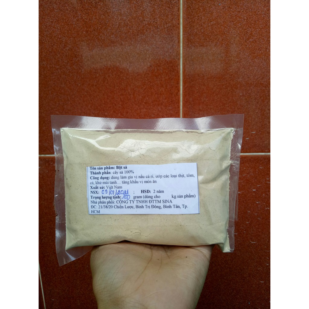 [100g-500g] Bột sả cây xay mịn nguyên chất 100%