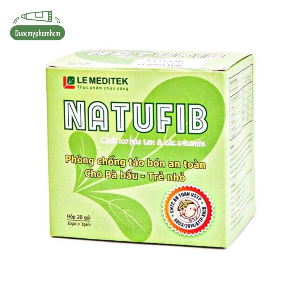 Natufib chất xơ hoà tan trị táo bón an toàn cho trẻ sơ sinh, trẻ nhỏ, phụ nữ có thai