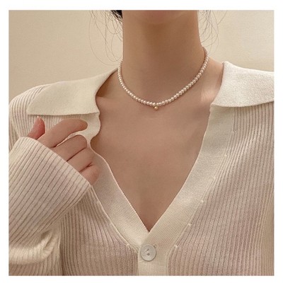 Vòng Cổ Ngọc Trai 4ly Màu Trắng Thời Trang - Ngọc Trai Trường Thịnh