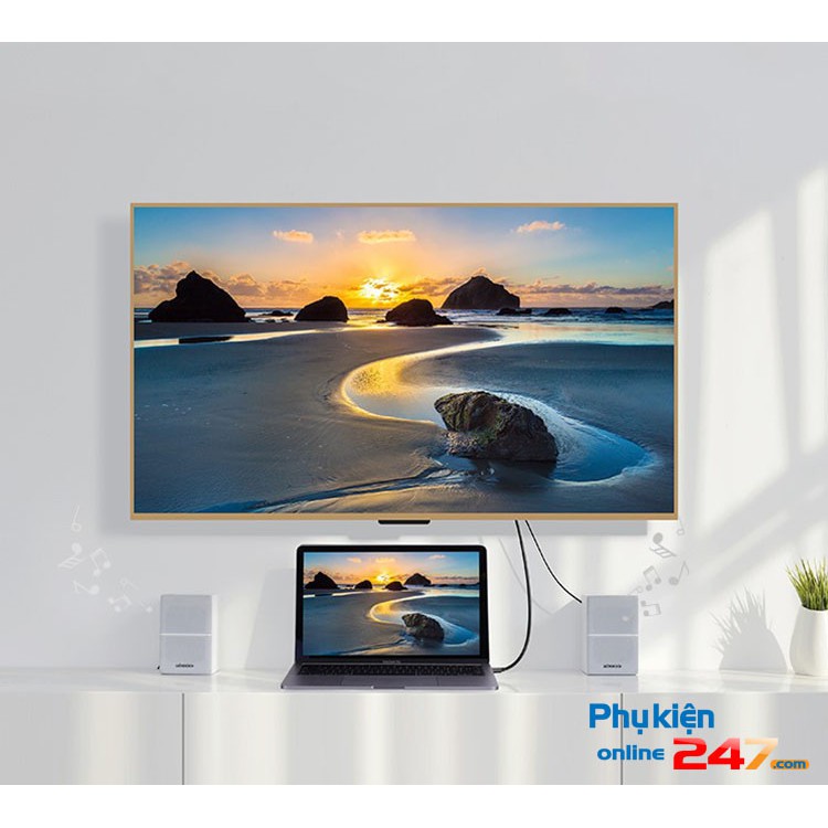 CÁP KẾT NỐI ĐIỆN THOẠI MÁY TÍNH BẢNG CÓ CỔNG USB C RA MÁY CHIẾU - TV HDMI