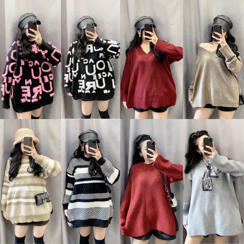 Áo len cổ V/ tròn