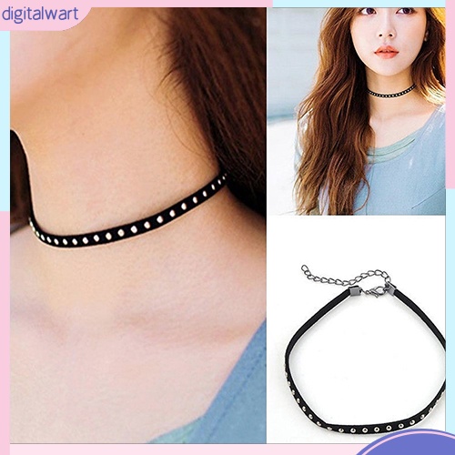 Vòng cổ choker thiết kế đinh tán cá tính trẻ trung dành cho nữ