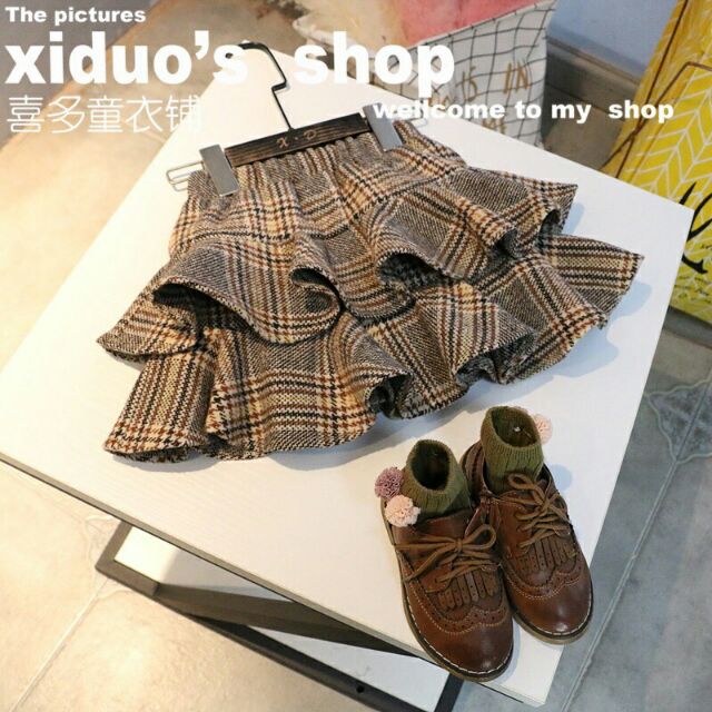 Chân váy dạ cho bé gái