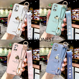Casing OPPO A92 Case OPPO A52 Case OPPO A54 Cassing OPPO A5 A3S A12E Cover OPPO A1K Realme C1 Realme C2 A16 A16S Case Wrist Strap Soft Silicone Rubber Phone Case With Gift Rope