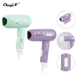 Máy sấy tóc mini CkeyiN với tay cầm có thể gấp gọn tiện dụng
