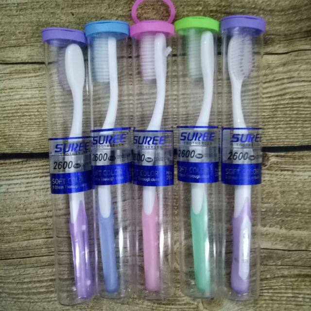 [Sale70%] Bàn chải đánh rặng cộng hộp đựng cao cấp ,tiện cho du lịch