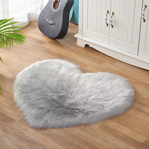 Thảm lông hình trái tim phụ kiện chụp ảnh sản phẩm, chụp ảnh nail, điện thoại, decor nhà cửa