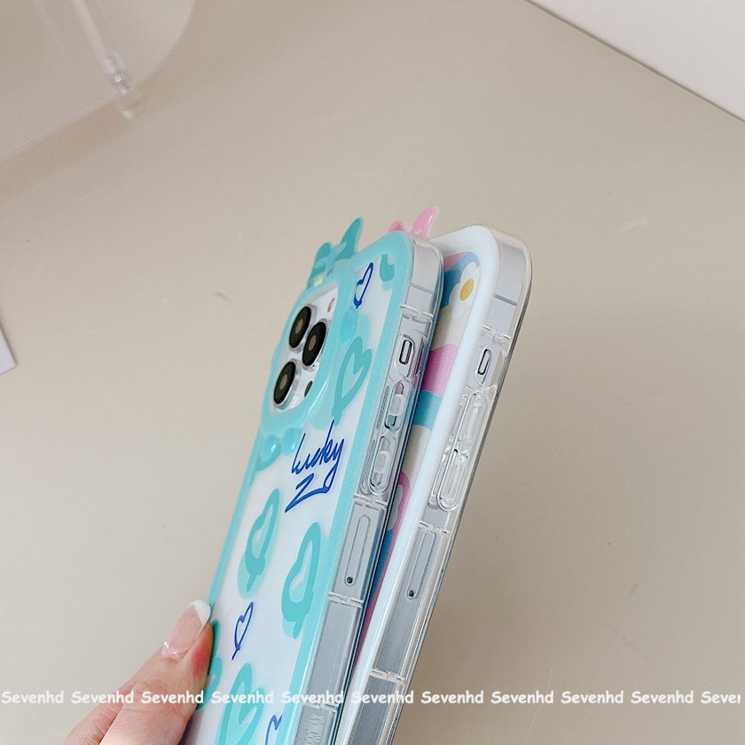 Ốp Điện Thoại Họa Tiết Quái Vật Nhỏ Xinh Cho iPhone 14 13 12 11 Pro Max Xs Max Xr X 7 8 6 6s Plus