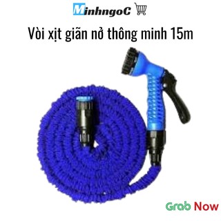 Vòi xịt giãn nở thông minh 15m tưới cây rửa xe siêu tiện lợi  - Siêu Thị Minh Ngọc