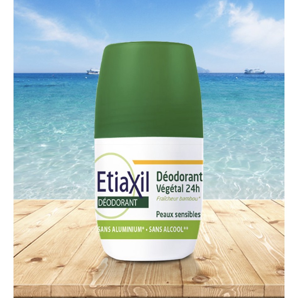 Lăn Khử Mùi Ngăn Mồ Hôi Chiết Xuất Nha Đam Etiaxil Deodorant Vegetal 24h Roll-On 50ML