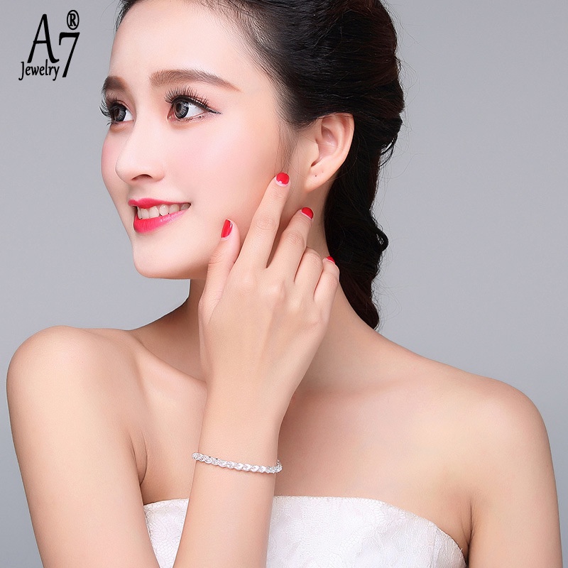 Vòng đeo tay mạ bạc S925 thiết kế mới phong cách thời trang dành cho nữ