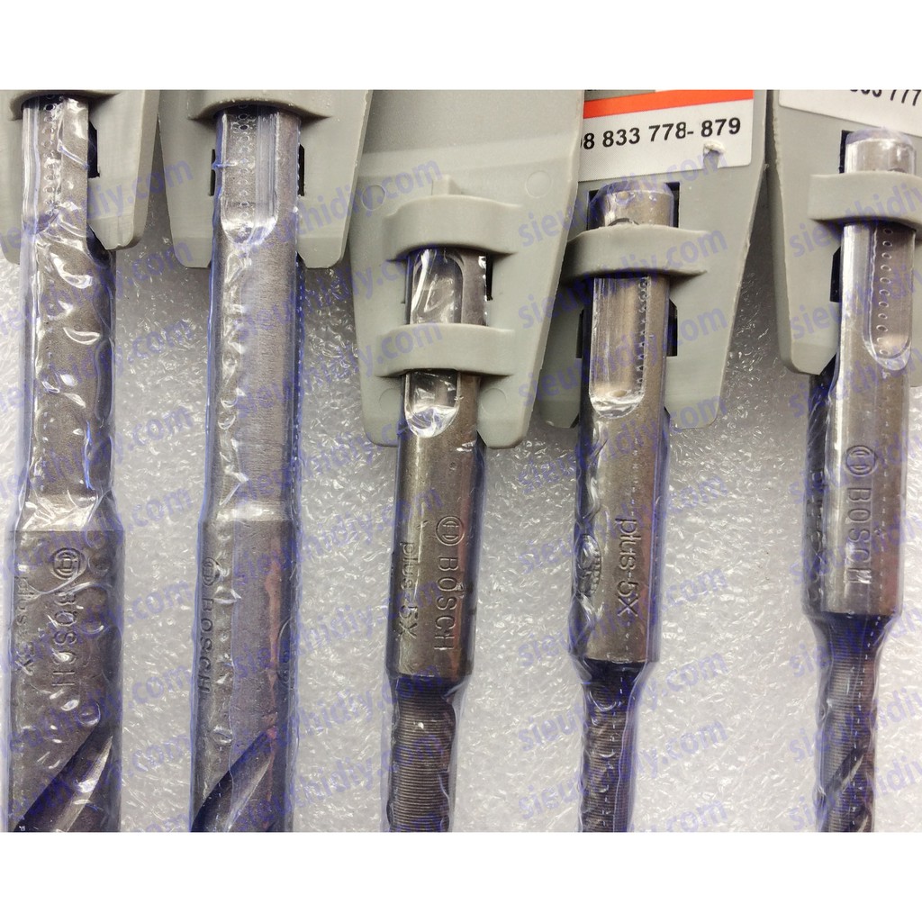 Mũi khoan bê tông chính hãng BOSCH SDS Plus-5X mũi 4 cạnh