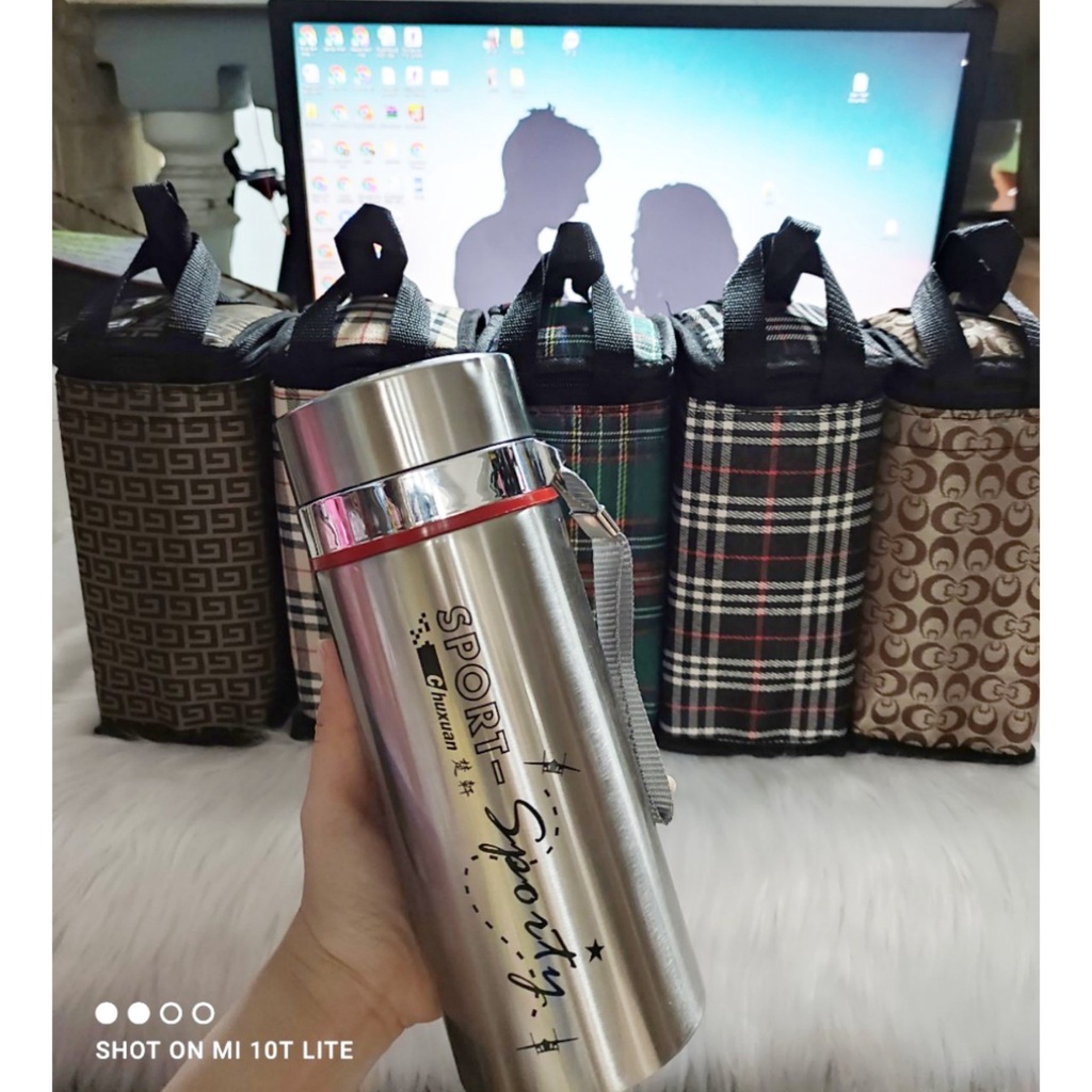 Combo bình giữ nhiệt SPORT 800ml 1000ML + túi được chọn mẫu