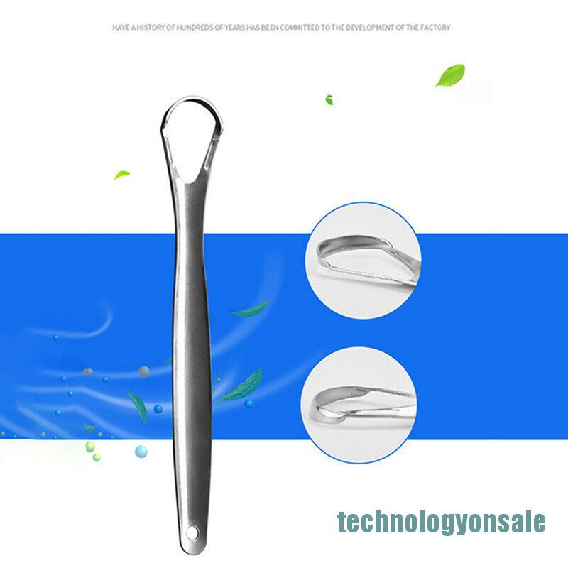 Bộ 2 Dụng Cụ Cạo Lưỡi Bằng Thép Không Gỉ Chất Lượng Cao