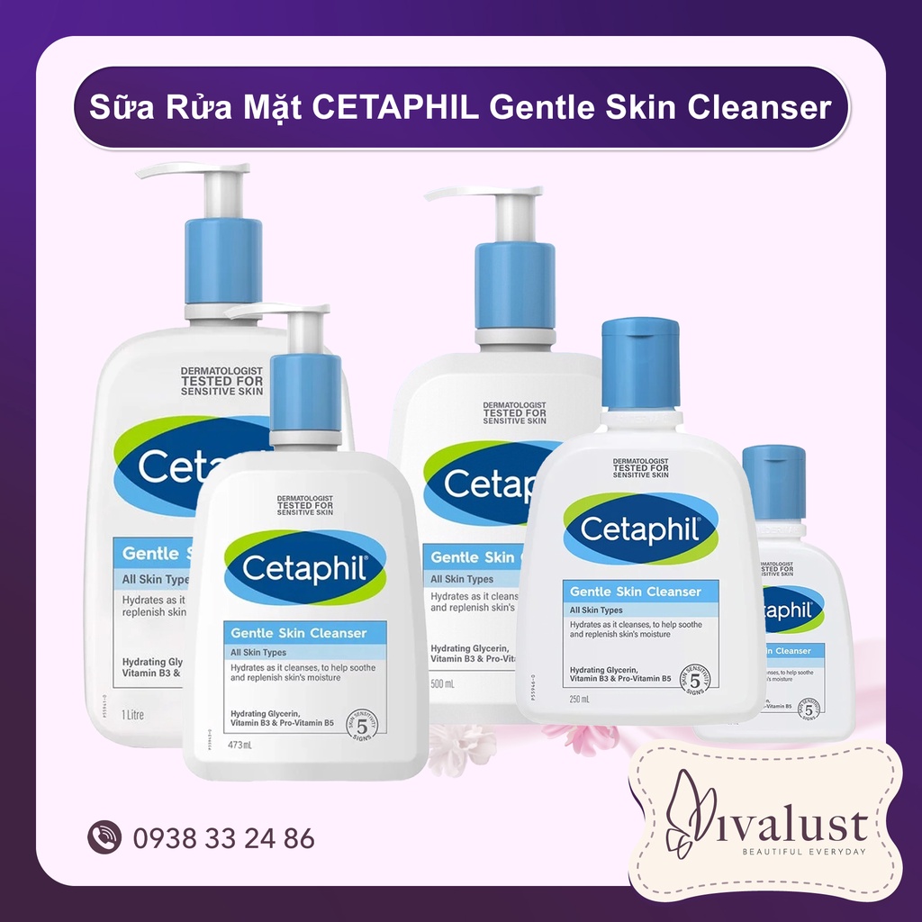 Sữa Rửa Mặt Cetaphil Gentle Skin Cleanser - Lành Tính Dịu Nhẹ Không Xà Phòng