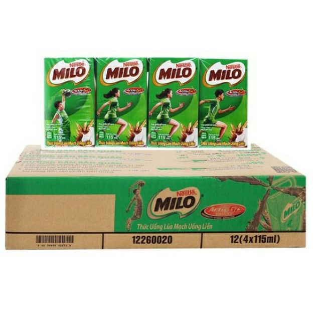 Thùng sữa milo 48 hộp x 115 ml