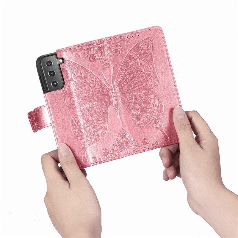 Bao Da Họa Tiết Bươm Bướm Có Ngăn Đựng Thẻ Cho Samsung Galaxy S 21 S21 S21 + Plus Ultra S21Plus S21Ultra | BigBuy360 - bigbuy360.vn