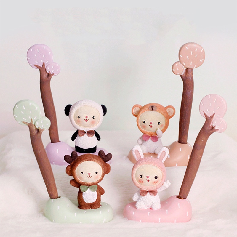 Hộp Đựng Bút Bằng Nhựa Resin Họa Tiết Hoạt Hình Dễ Thương