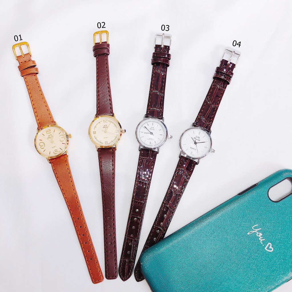 Đồng Hồ Nữ Da BQ - Shop Nuna