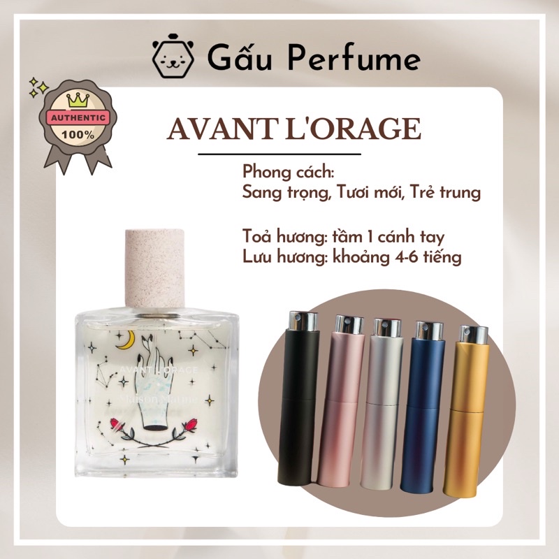 Mẫu thử Avant L’Orage 10ML chính hãng