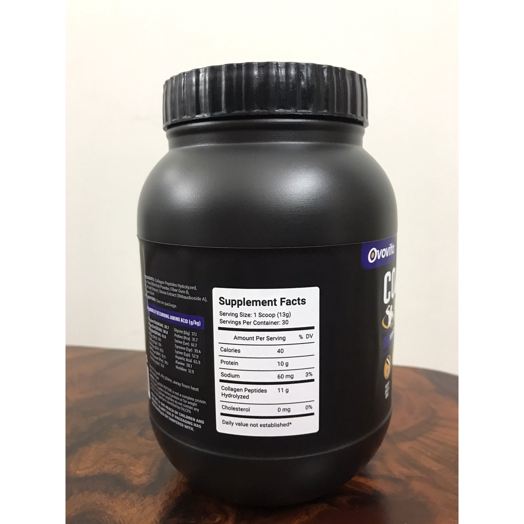 Collagen Peptides OVOVITA Hũ 390gr Tăng Đàn Hồi Da Và Cơ