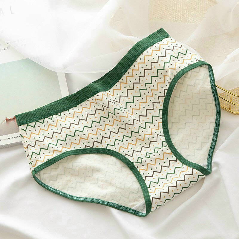 Quần Lót Nữ Cotton Cute Dễ Thương Hình Gấu Xanh