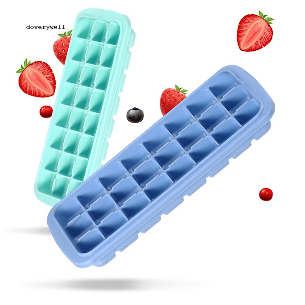 Khay làm đá bằng silicone 24 ngăn có nắp