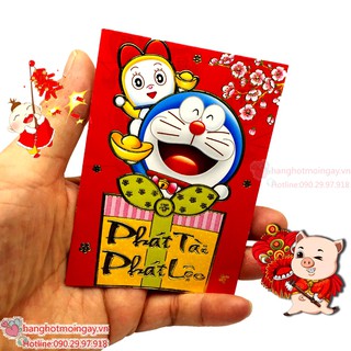 combo 6 bao lì xì hoạt hình doremon LX137