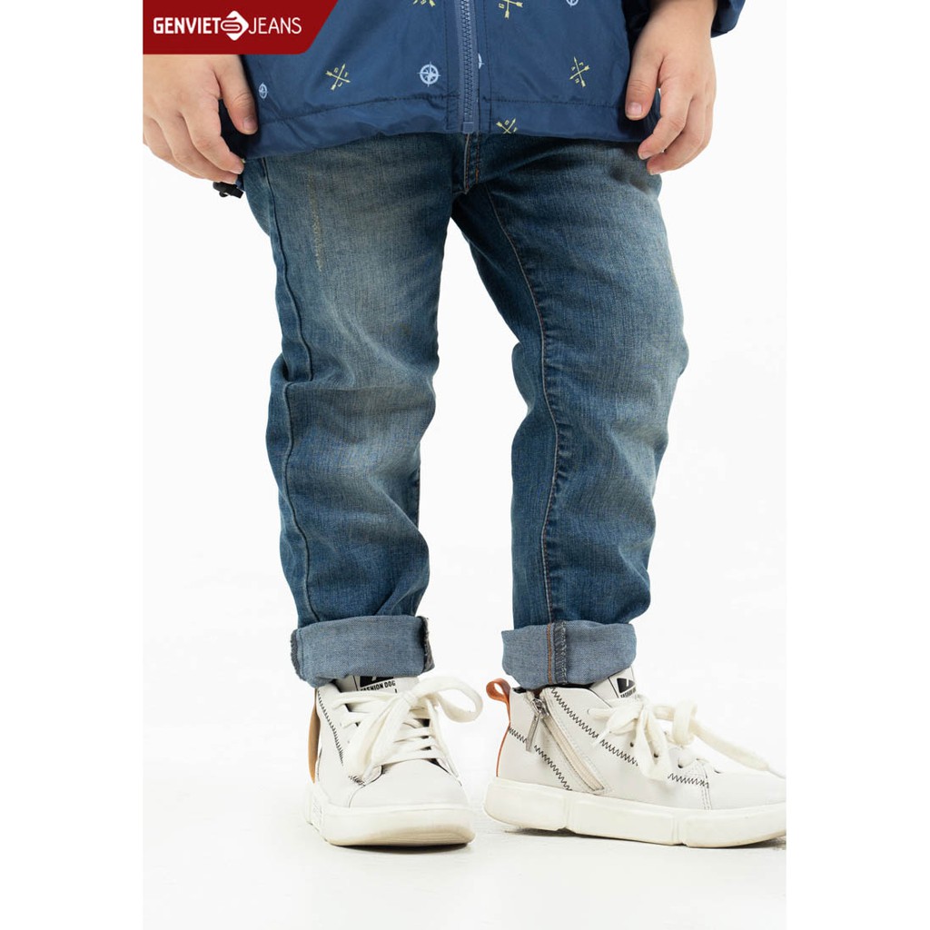 Quần dài jeans bé trai K1102J885 GENVIET