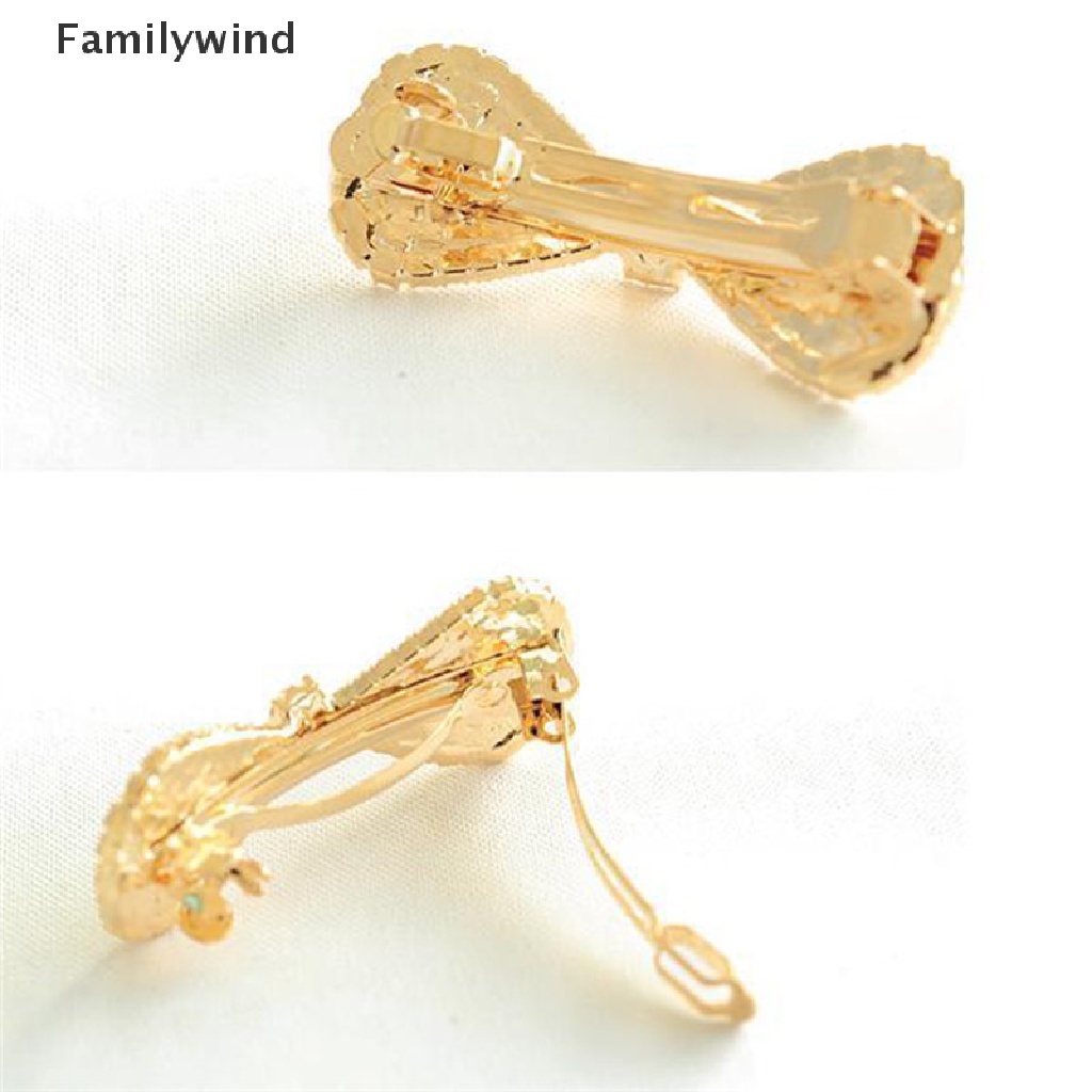 Kẹp tóc hình nơ đính pha lê thời trang 2017 sáng tạo cho nữ