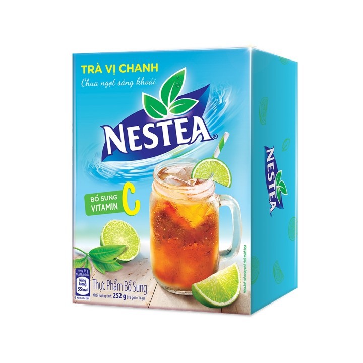 Trà Vị Chanh Nestea 252gr (Hộp 18 gói x 14gr)