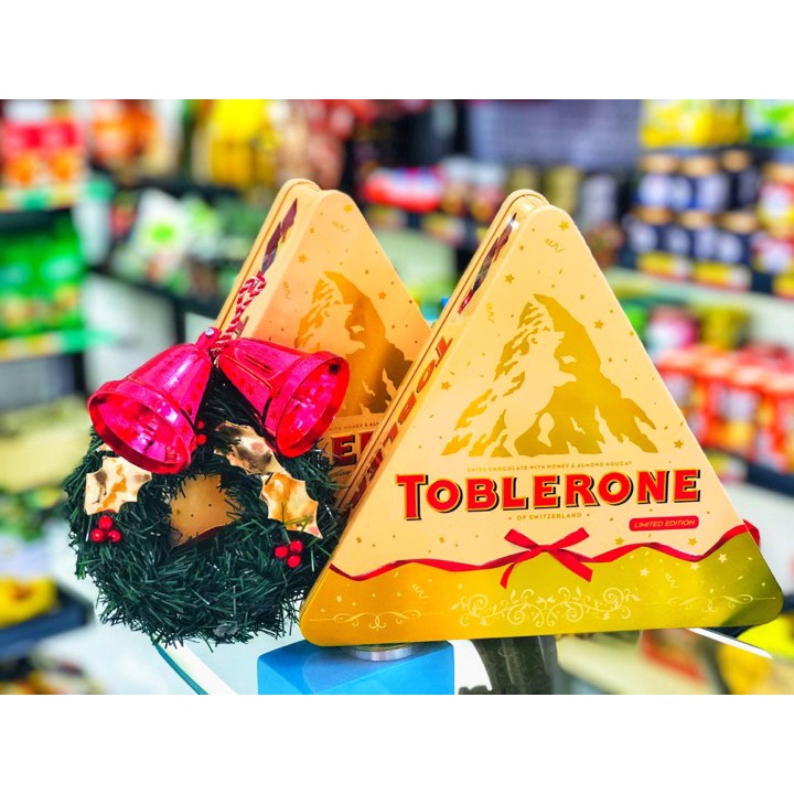 Quà Tết Hộp Thiếc Kẹo Socola Sữa Toblerone 200g