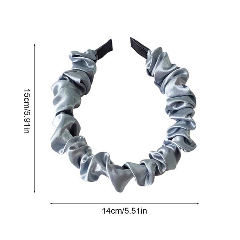 Ygt Băng Đô Da Màu Trơn Phong Cách Hàn Quốc Cho Nữ