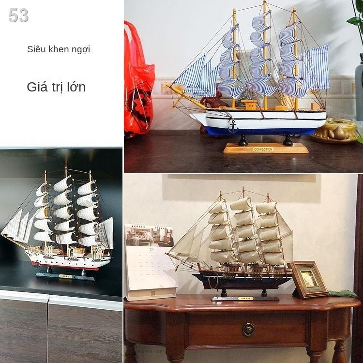 Đồ trang trí mô hình thuyền buồm Địa Trung Hải Bắc Âu Tủ rượu lối vào hiện đại phòng khách phong cách Châu tivi t
