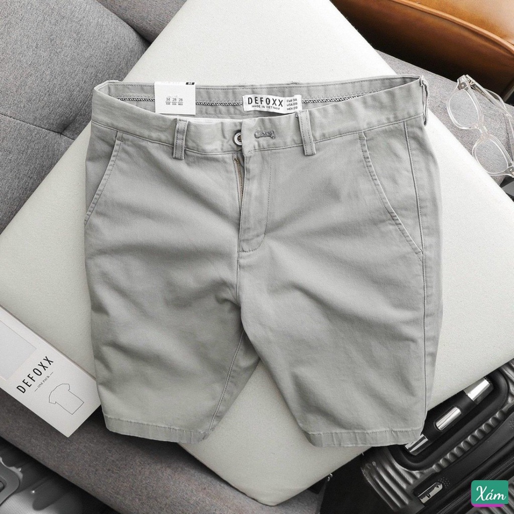 Quần Short Ngắn Đùi Kaki Nam Xám Trắng Quảng Châu Cao Cấp Nhiều Màu T117