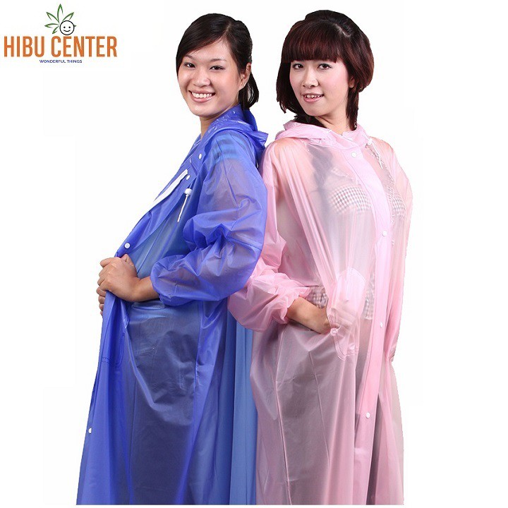 Áo Mưa RANDO Poncho Dây Kéo Trong Màu | Trẻ Trung, Thời Trang, Gọn Nhẹ | hibucenter