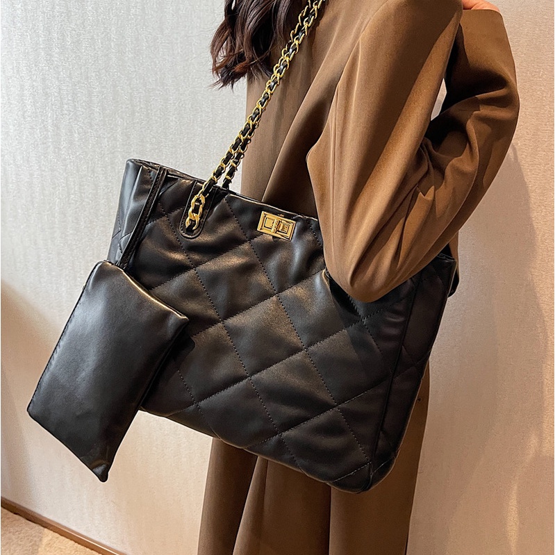 Túi xách đeo chéo JASMIN NOIR họa tiết sọc caro thời trang dành cho nữ