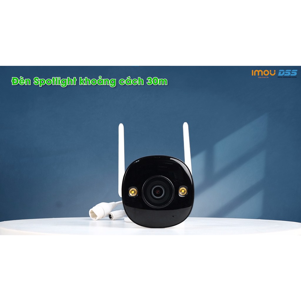 Camera WIFI IMOU ngoài trời F22FEP (có màu ban đêm + còi, đèn báo động) - Hàng chính hãng