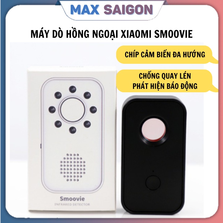 Máy dò hồng ngoại Xiaomi SMOOVIE, phát hiện camera quay lén, cảnh báo báo động