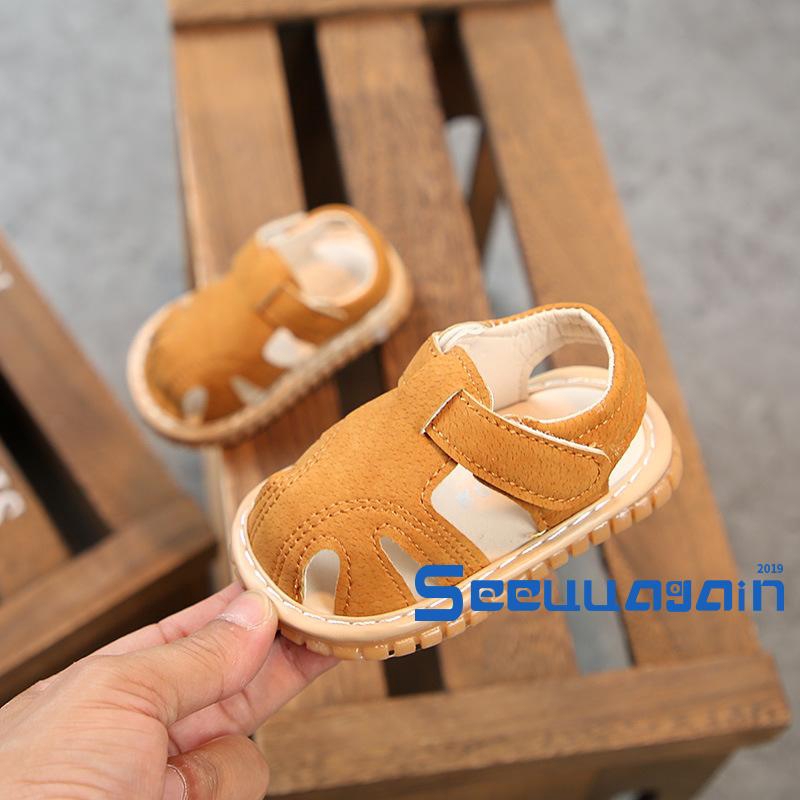 Giày Sandal Đế Mềm Chống Trượt Cho Bé Từ 0-2 Tuổi