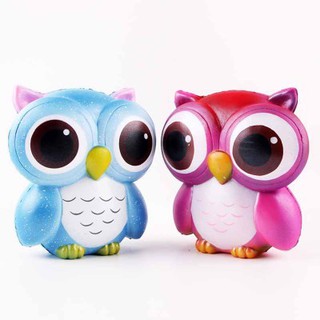 Đồ chơi Squishy hình chim cú đàn hồi dễ thương 13cm giảm căng thẳng