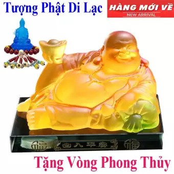 [Top Sale]-Tượng Phật Di Lặc Nguyên Bảo Tặng Vòng Cao Cấp