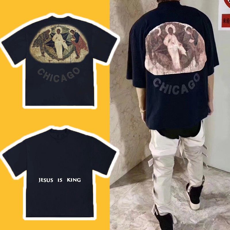 ⚡️ - Áo tee Kanye West Jesus Is King Chicago Painting cao cấp full tag túi, áo thun kanye