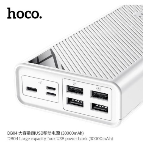 [CHÍNH HÃNG] Sạc Dự Phòng 30000mAh Hoco DB04 Hỗ Trợ 4 Cổng USB {BẢO HÀNH 12 THÁNG}