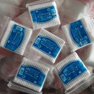 Tăm bông tú phương Gói 90 que tăn bông, que nhựa
