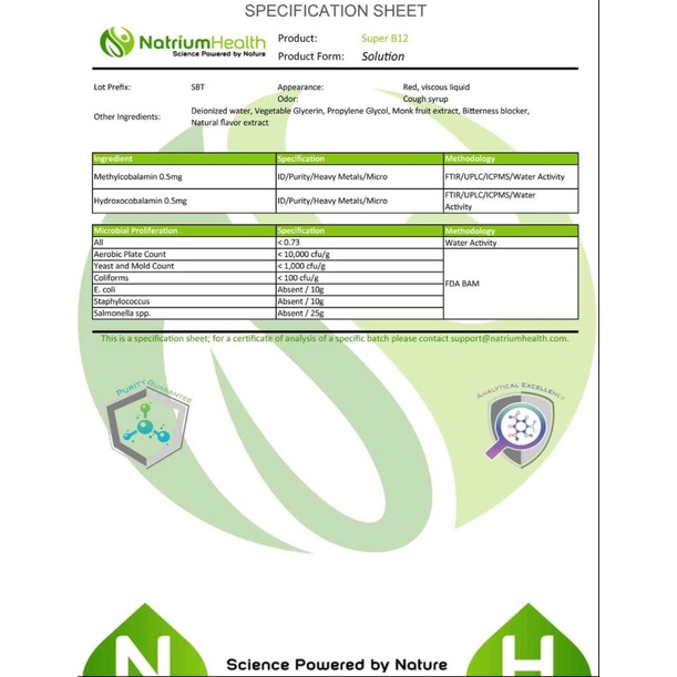 Vitamin B12 Dạng sinh học cao Super B12 Methylcobalamin + Hydroxocobalamin