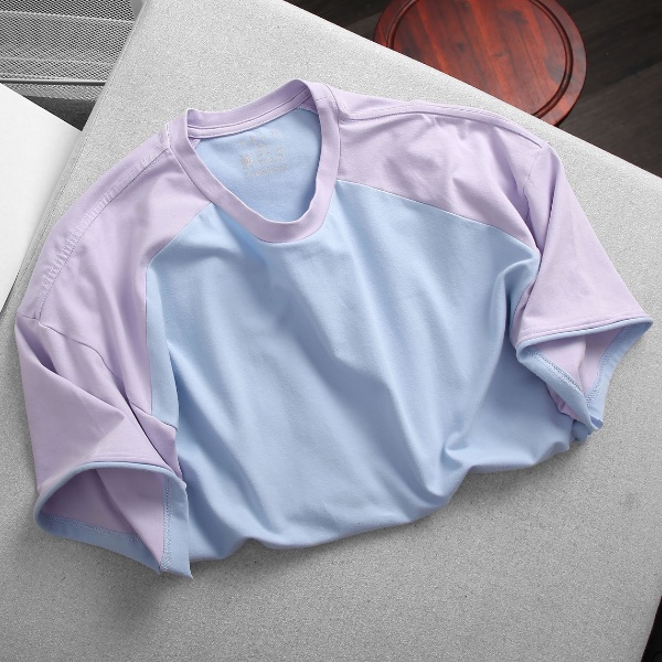 Áo thun tay ngắn ARLO mã POV phối vai chất liệu cotton bông | BigBuy360 - bigbuy360.vn