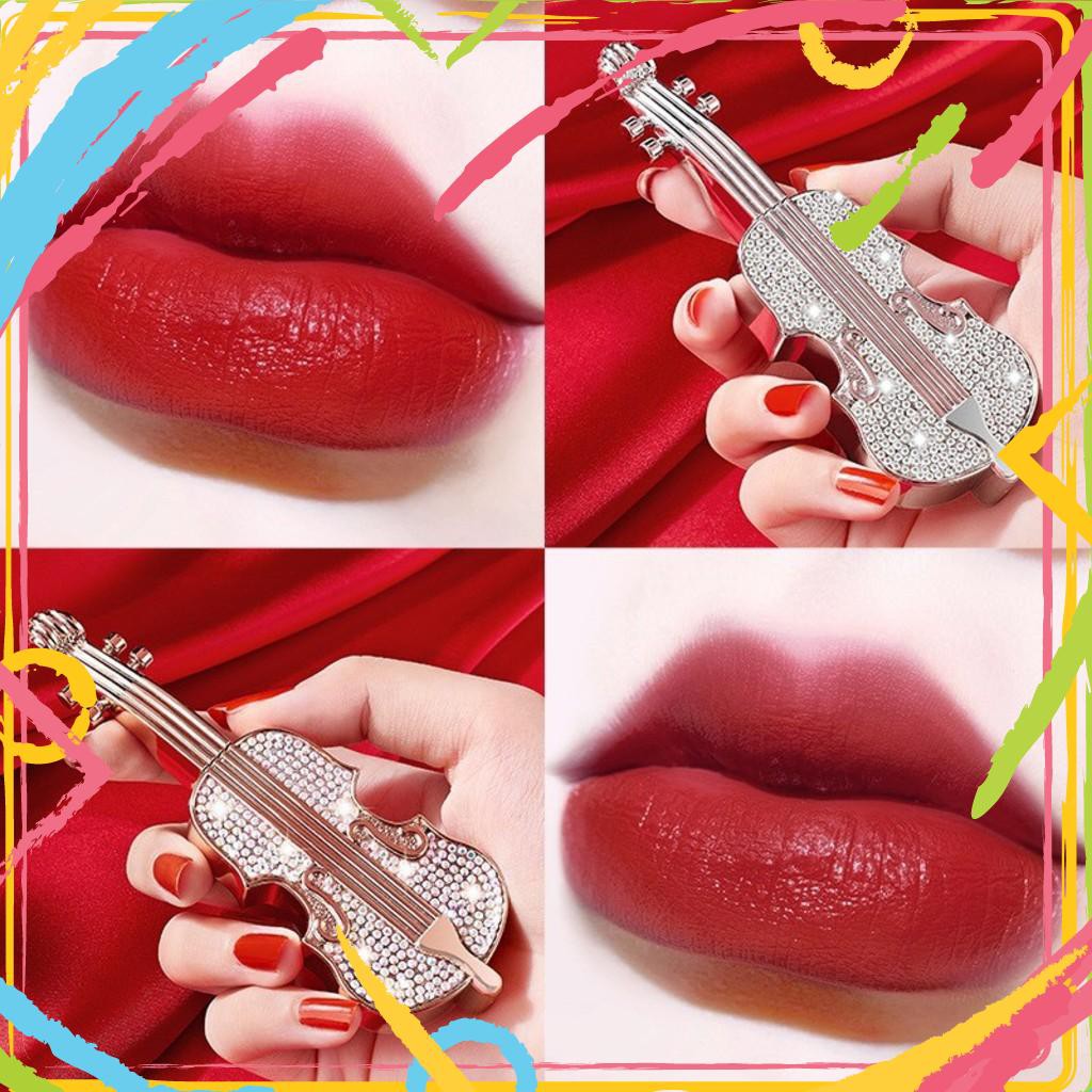 SON KEM LÌ VIOLON LUTE Hình Cây Đàn Siêu Dễ Thương Cao Cấp | BigBuy360 - bigbuy360.vn