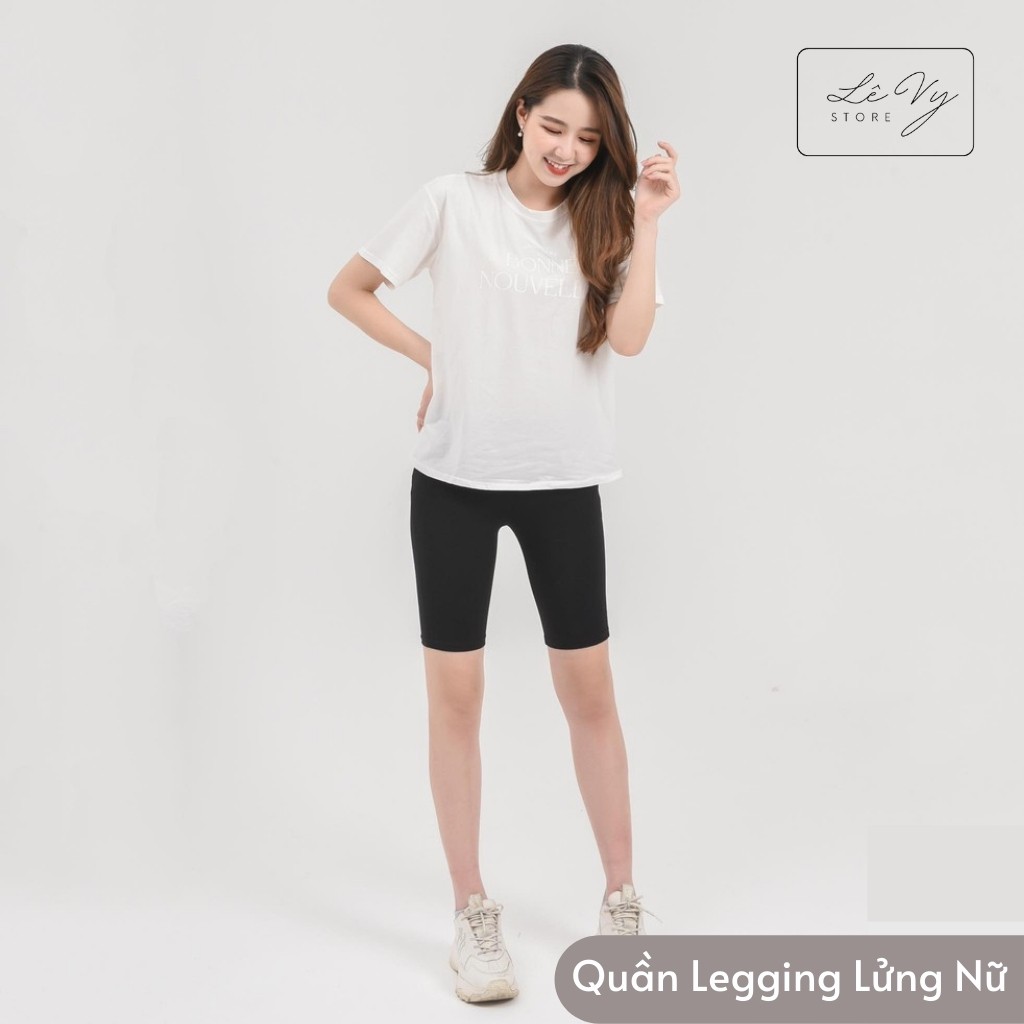 Quần Legging Lửng Biker Nữ, Cạp Chun Dáng Ôm Co Giãn Tốt | BigBuy360 - bigbuy360.vn