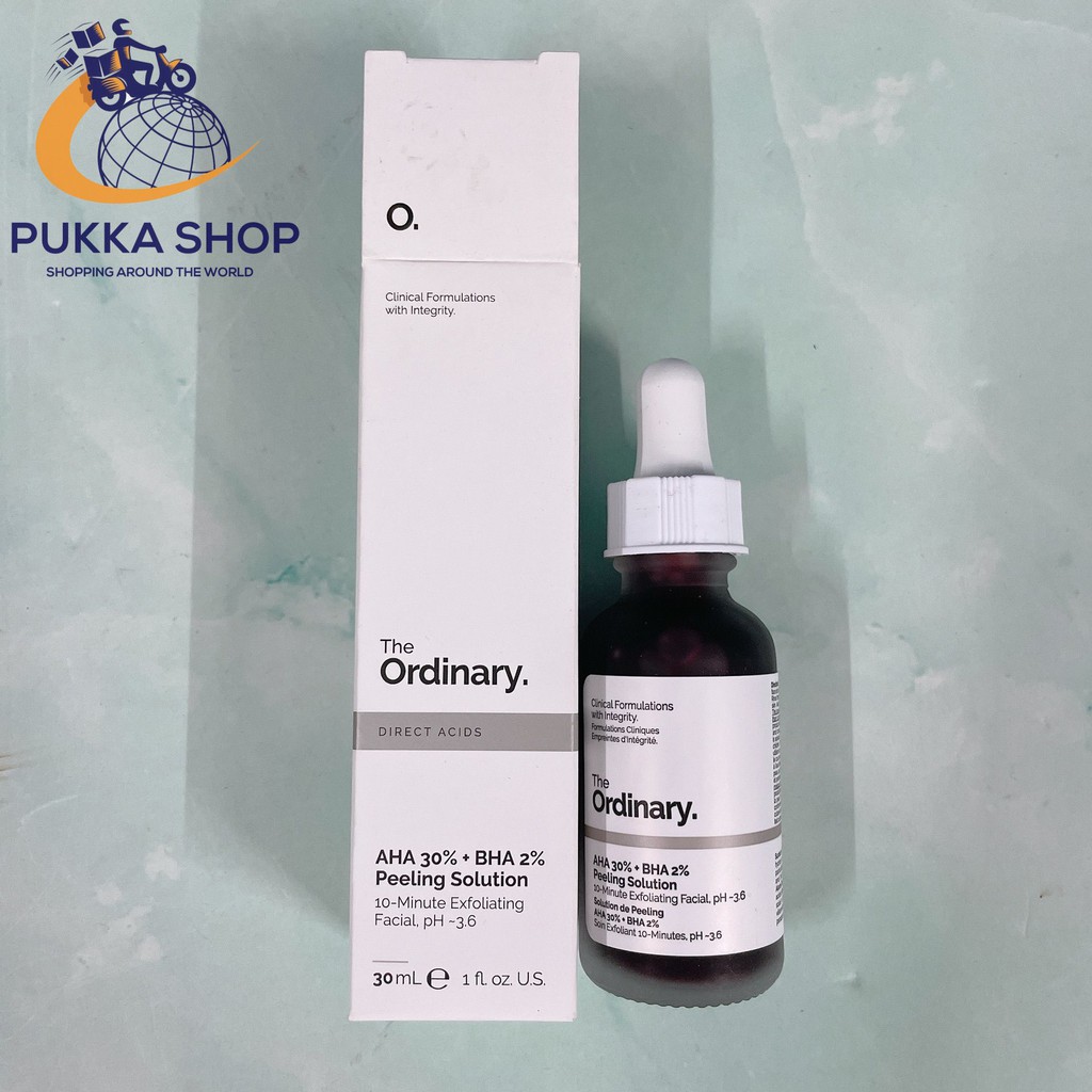 [Bill Sephora Mỹ] The Ordinary - Tinh Chất Serum The Ordinary AHA 30% + BHA 2% Peeling Solution Tẩy Da Chết